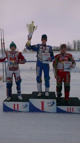 Trójka medalistów Pucharu MFR na podium