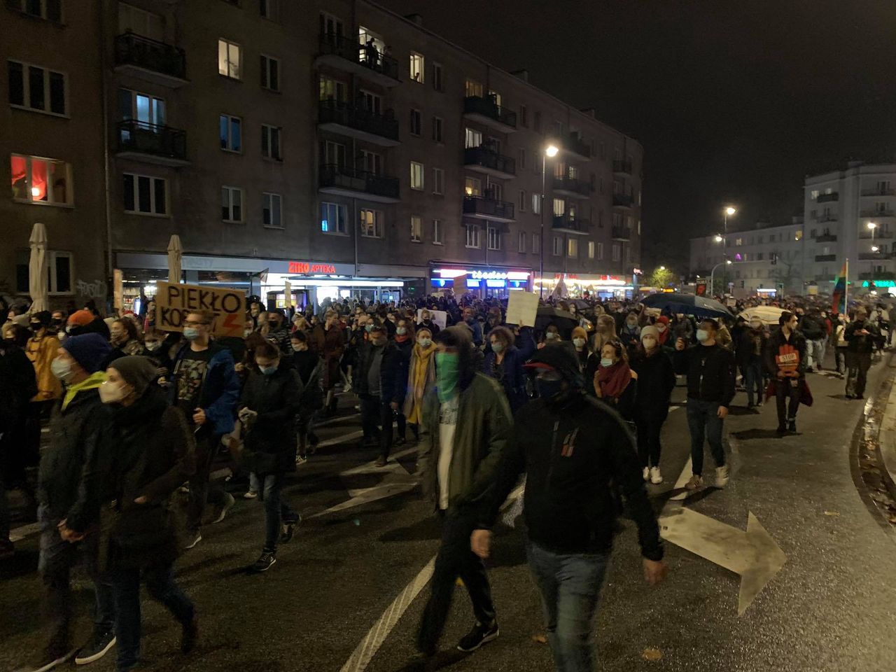 Aborcja w Polsce. Tak wyglądał warszawski protest z lotu ptaka