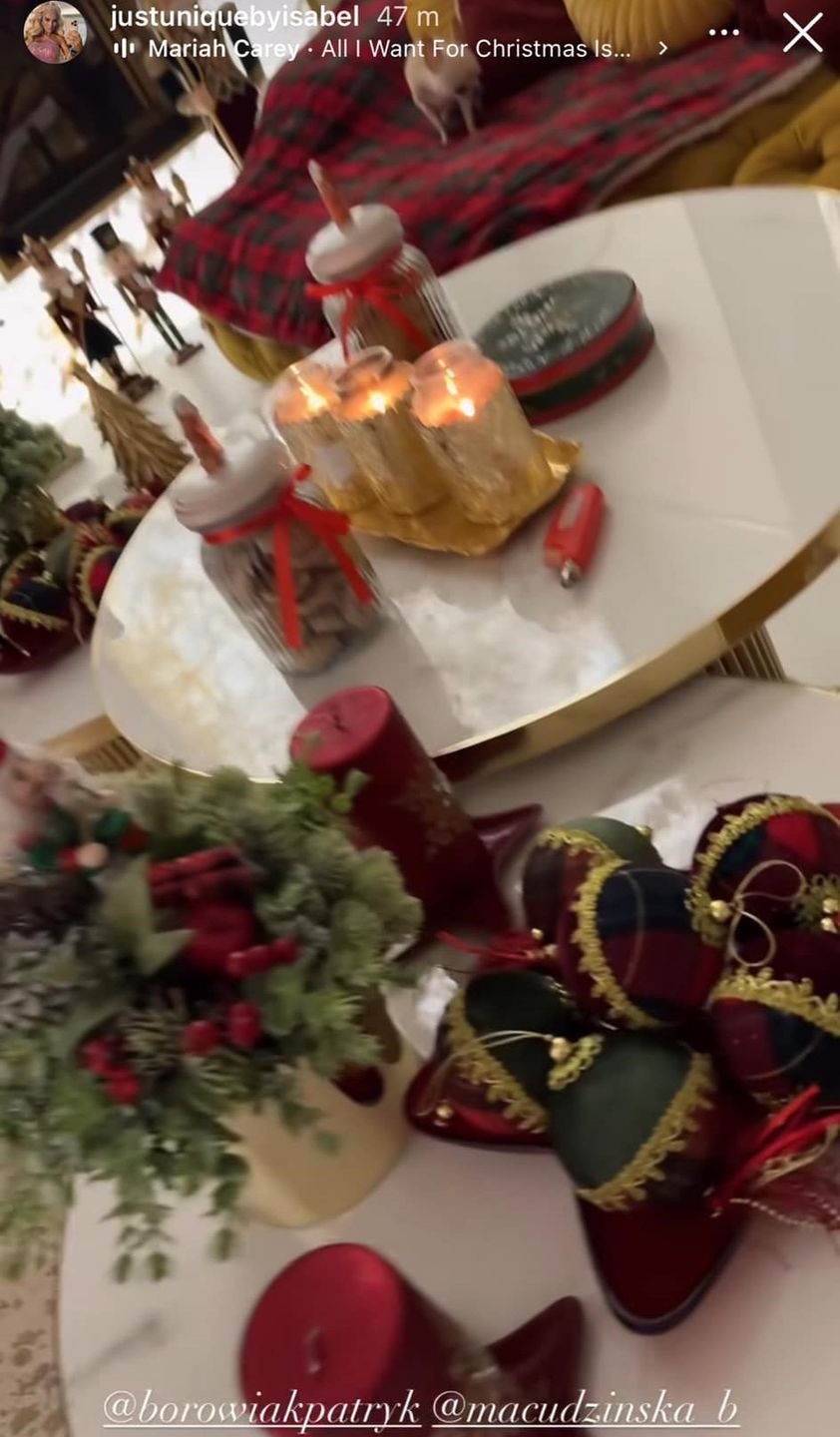 Izabela Macudzińska przystroiła dom na święta