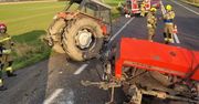 Gmina Chodów: BMW w rowie, Ursus pękł na pół. Groźny wypadek na drodze!