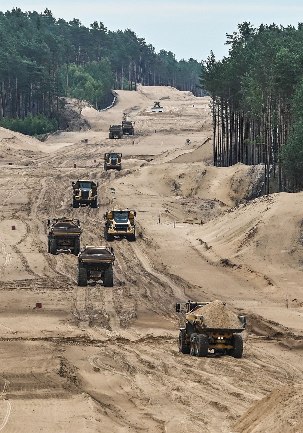 Budowa drogi S10 - zdjęcia z czerwca 2025