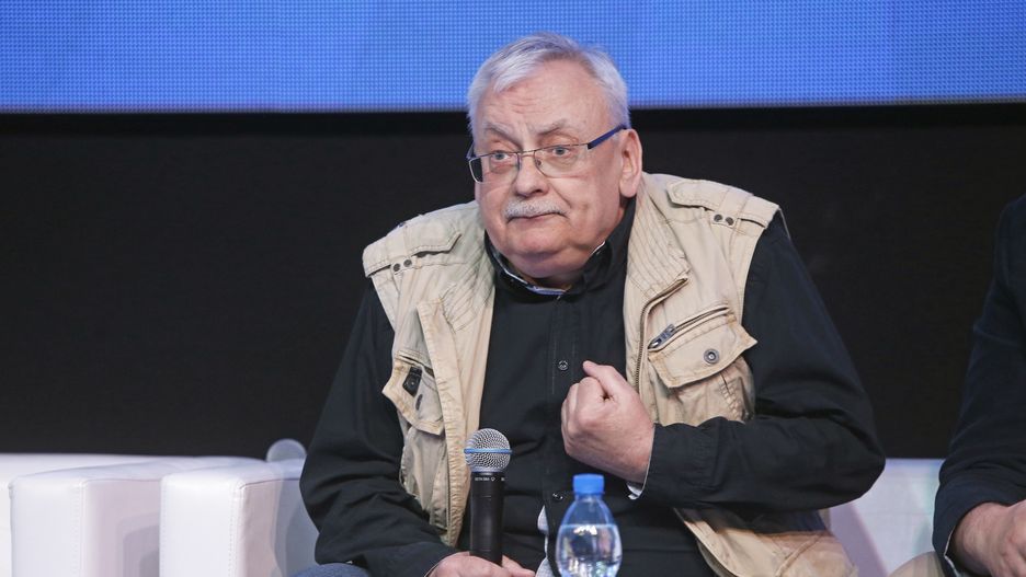 Andrzej Sapkowski na warszawskim Comic Conie w kwietniu 2018 r.