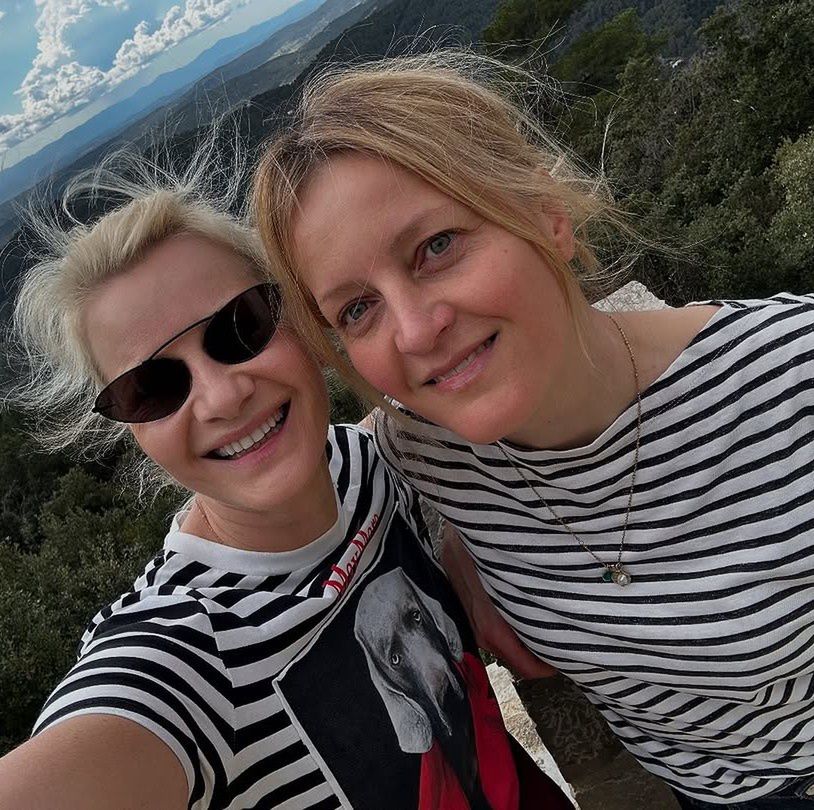 Małgorzata Kożuchowska z siostrą