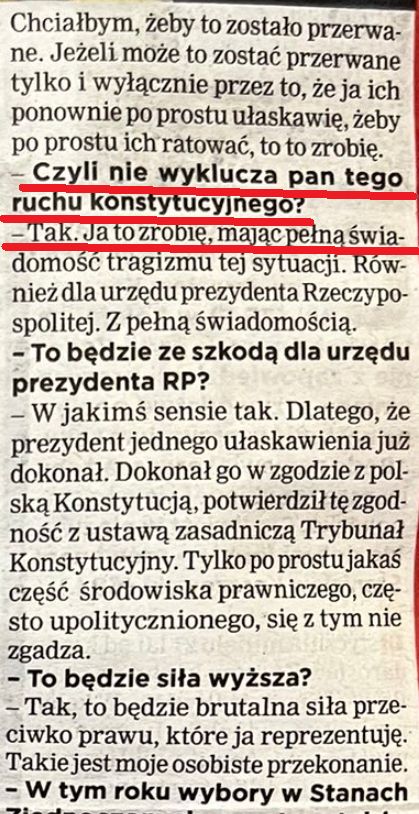 Fragment wywiadu z Andrzejem Dudą