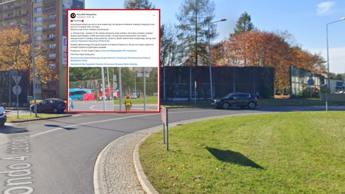 Do wypadku doszło na ul. Oświęcimskiej w Chrzanowie.