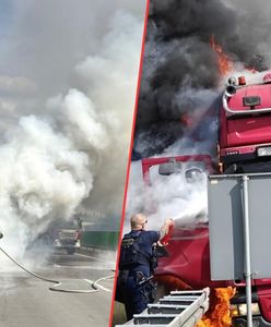 Ciężarówka na A4 zaczęła płonąć. Szybka interwencja policji
