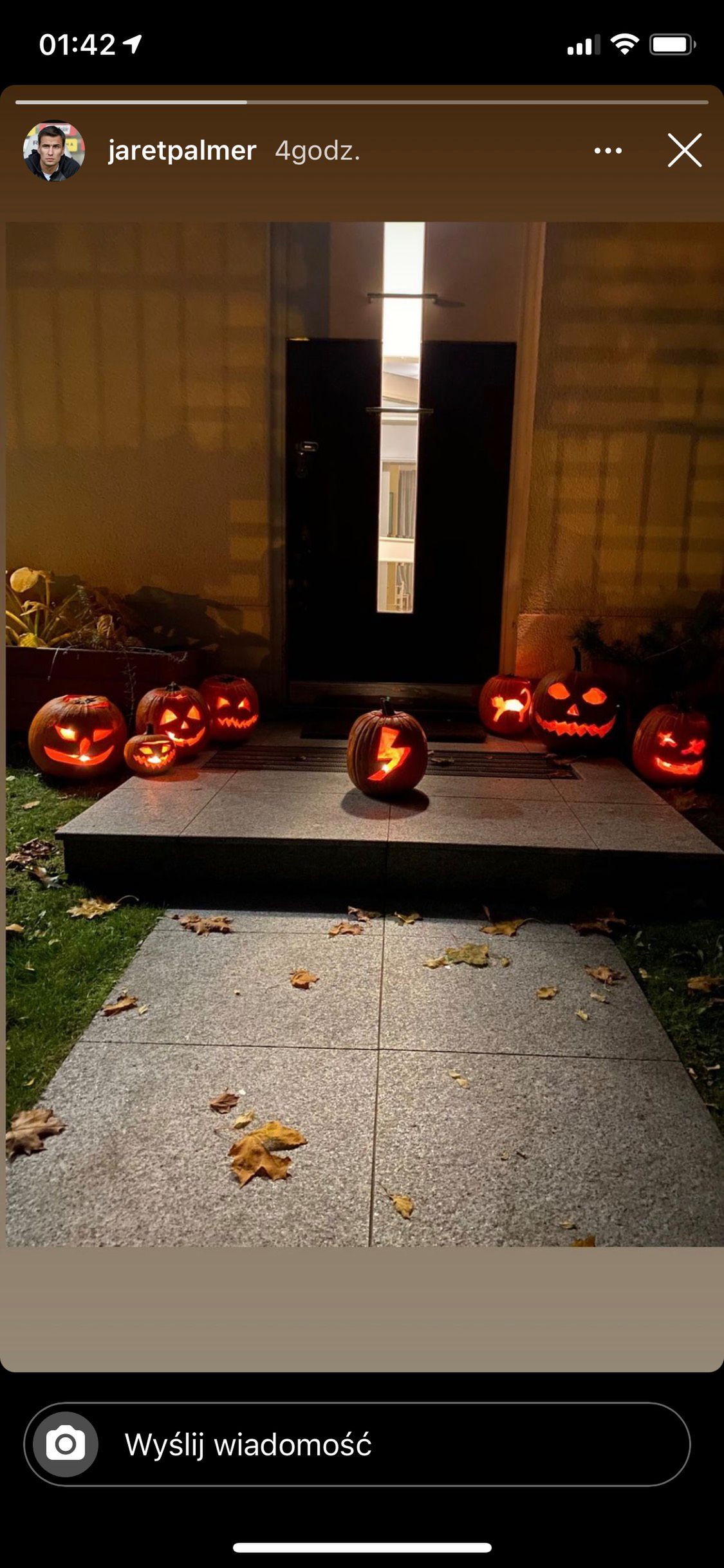 Jarosław Bieniuk ozdobił dom na Halloween