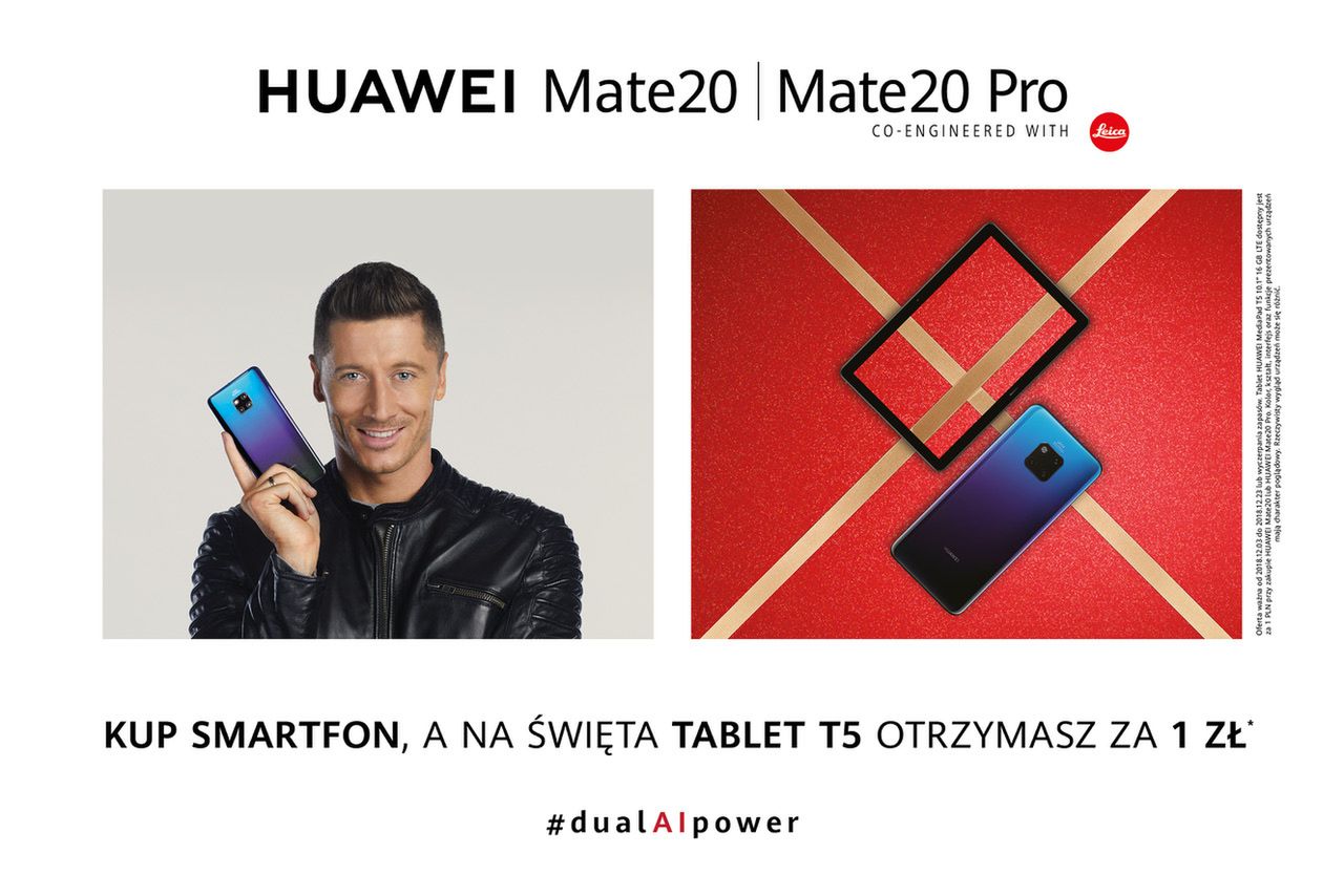 Świąteczna promocja Huawei – tablet za złotówkę przy zakupie smartfona.