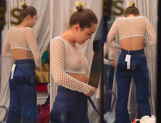 Piersi Miley Cyrus na zakupach... (FOTO)