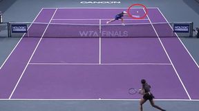 Świetna reakcja. Iga Świątek nie do ominięcia [WIDEO]