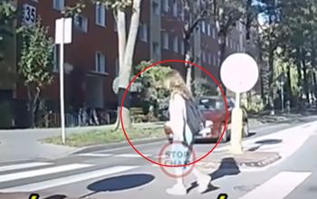 Piesza na pasach i auto. Szokujące nagranie krąży w sieci. "Masakra"