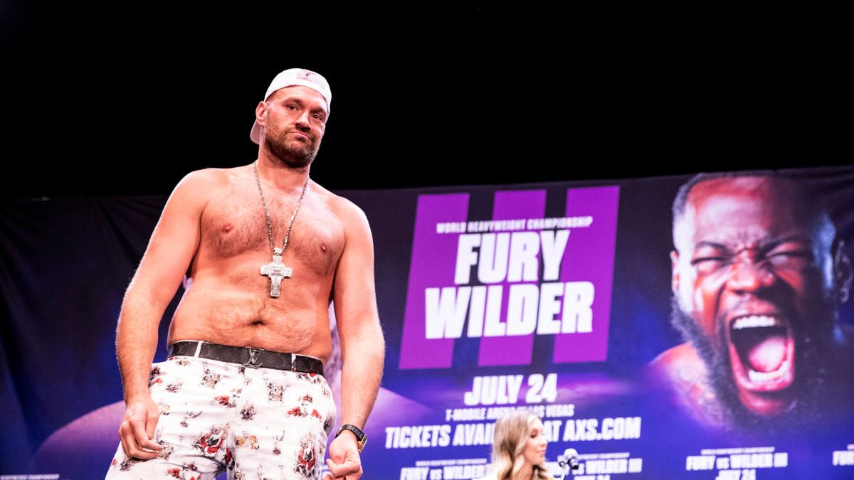 PAP/EPA / ETIENNE LAURENT / Na zdjęciu: Tyson Fury