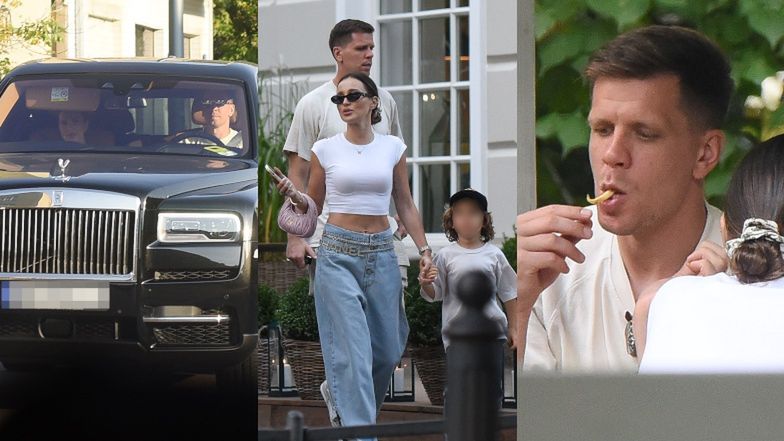 Wojciech Szczęsny i Marina Łuczenko relaksują się po porażce z Albanią