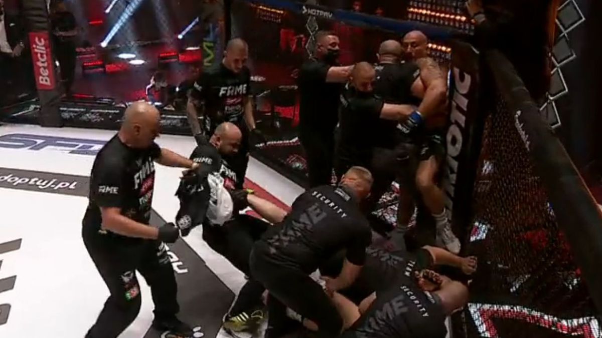 Zdjęcie okładkowe artykułu: Instagram / Fame MMA / Na zdjęciu: Damian Herczyk wykręca nogę 