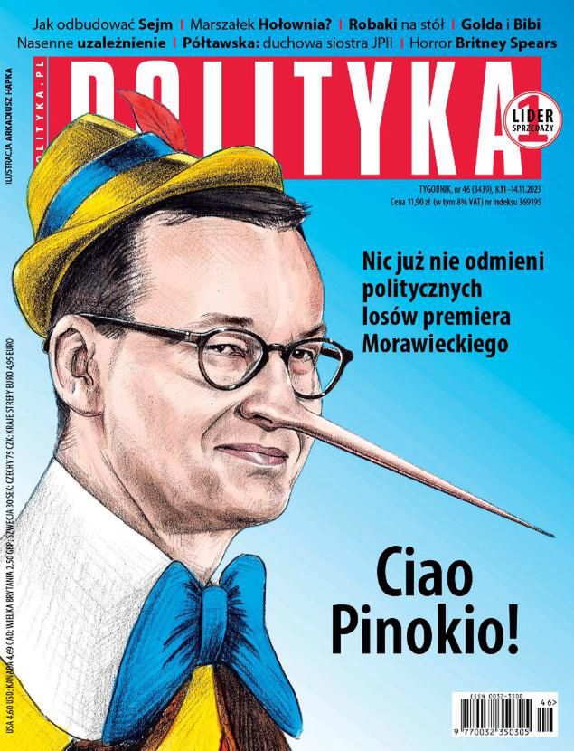 Okładka tygodnika "Polityka"