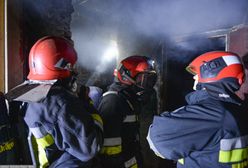 Pożar w Szydłowicach. Na miejscu lądował śmigłowiec LPR