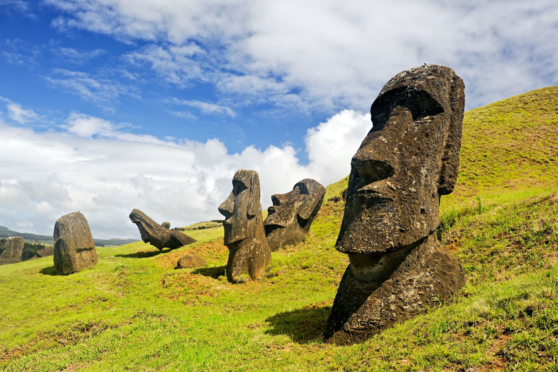 Moai na Wyspie Wielkanocnej