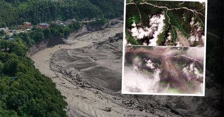 Obrazy z satelity pokazują skalę katastrofy w Nepalu