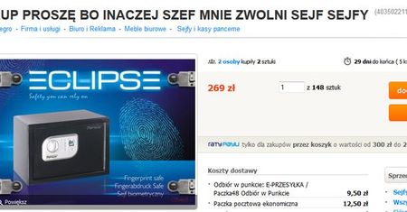 „Kup proszę, bo inaczej szef mnie zwolni”