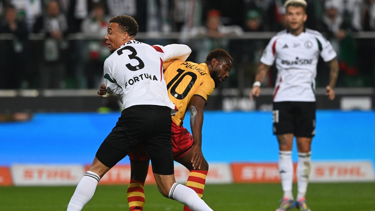 PAP / Piotr Nowak / Na zdjęciu: piłkarze Legii Warszawa i Jagiellonii Białystok