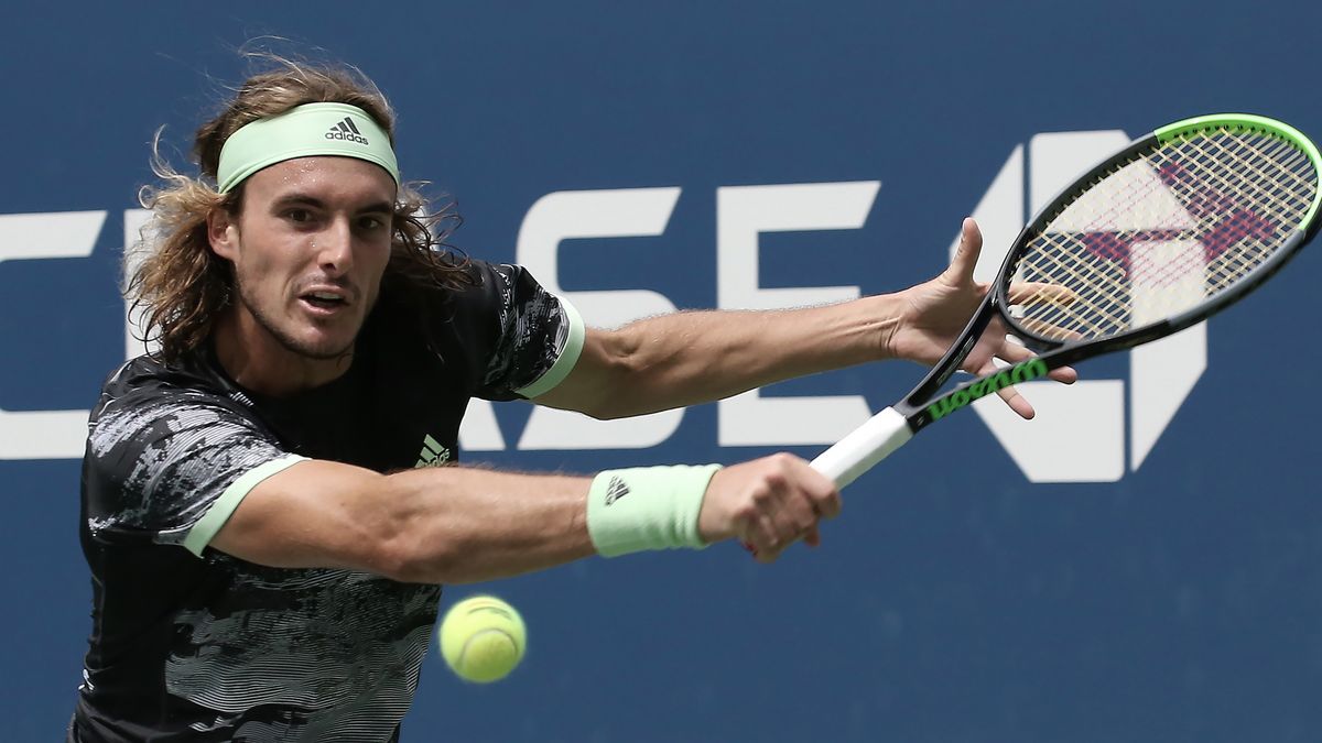 PAP/EPA / PETER FOLEY / Na zdjęciu: Stefanos Tsitsipas