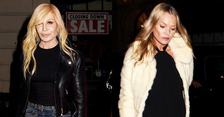 Donatella Versace imprezuje z Kate Moss po ustąpieniu ze stanowiska dyrektorki Versace. Fajnie ma?