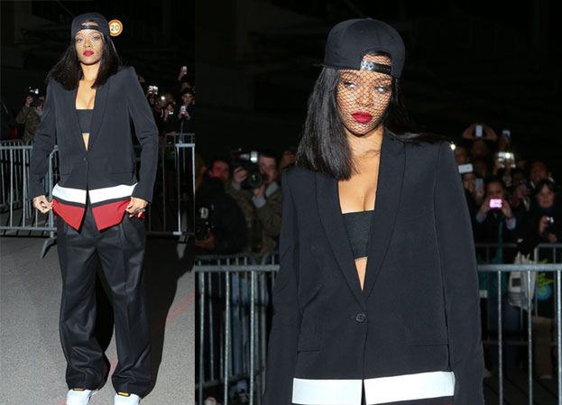 Rihanna na pokazie Givenchy w dresie!