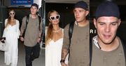 Paris Hilton z chłopakiem w brudnej bluzie spacerują po lotnisku (ZDJĘCIA)