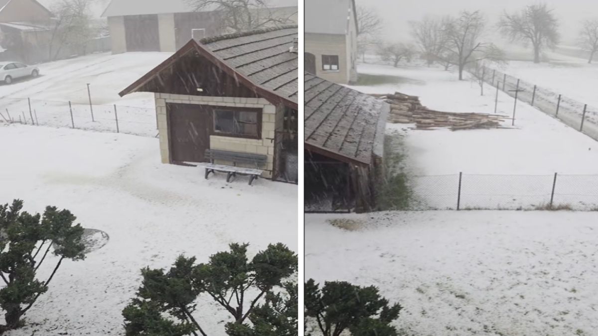 Potężne gradobicie w Polsce