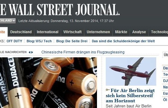 „Wall Street Journal” wycofuje się z Niemiec i Turcji, koniec Wall Street Radio Network