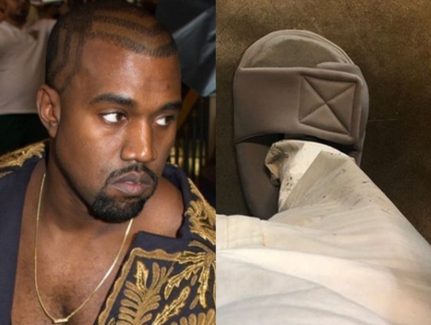 Kanye West tłumaczy się z za małych klapków i skarpet: "To tradycyjna moda japońska"