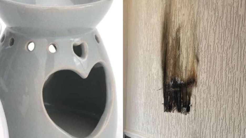 Kominek do wosku wybuchł jej w domu