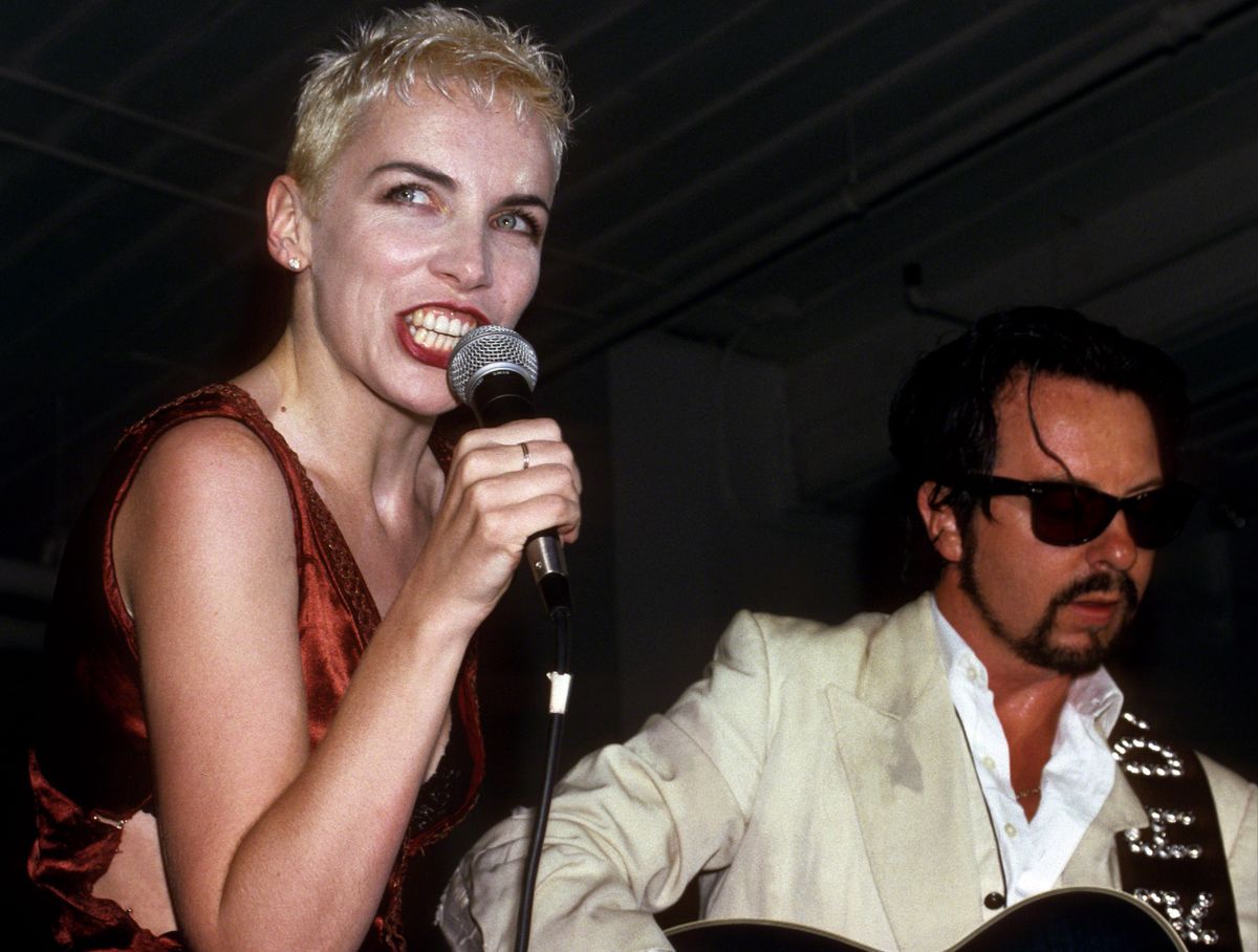 Annie Lennox i David Stewart jako Eurythmics w 1989 r.