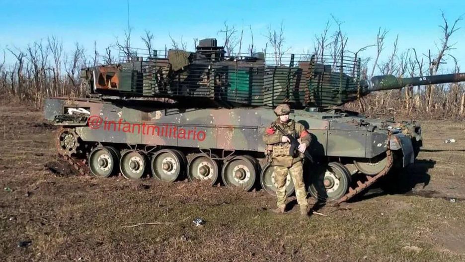 Leopard 2A6 w rękach Rosjan
