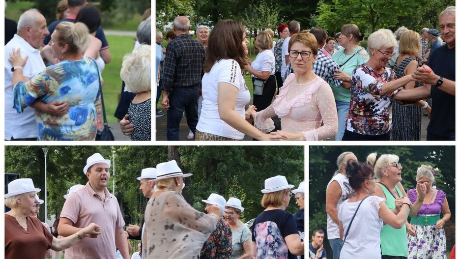 Sporo mieszkańców skorzystało z zaproszenia na potańcówkę, którą w Parku J. Heermanna w Lesznie zorganizowało Stowarzyszenie Wygraj Siebie
