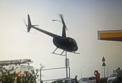 Lądowanie helikoptera na stacji paliw mogło spowodować katastrofę? Sprawę bada policja pod nadzorem prokuratury