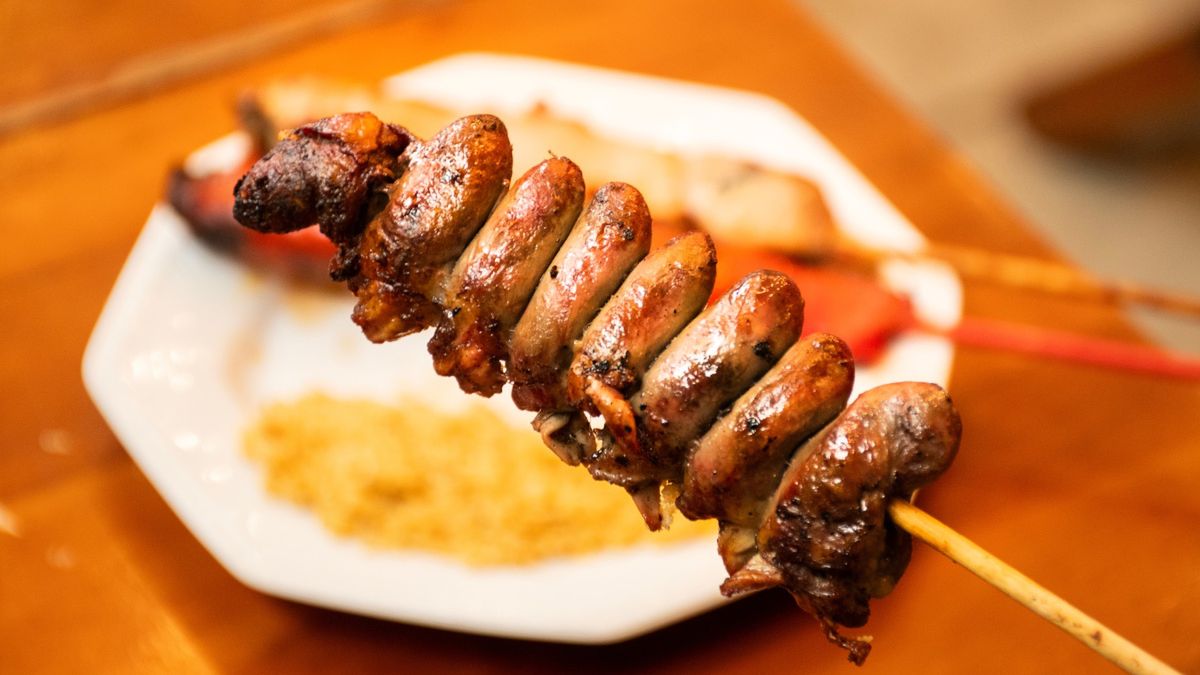 Szaszłyki z serc drobiowych