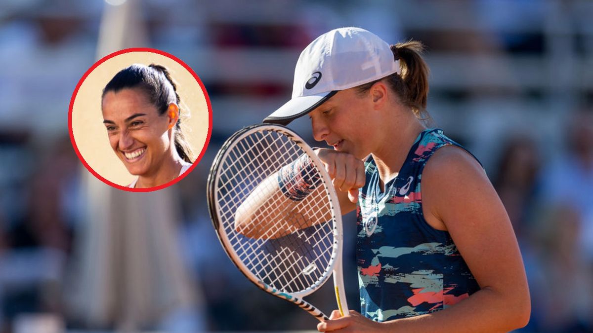 Getty Images / Foto Olimpik/NurPhoto/Robert Prange / Na głównym: Iga Świątek, w kółku: Caroline Garcia