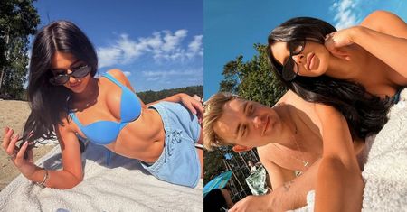Roksana Węgiel relaksuje się przed występem w Opolu, wyginając się w bikini. Potem poszła do KOŚCIOŁA