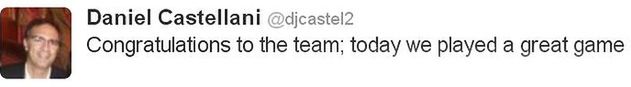- Gratuluję mojemu zespołowi. Zagraliśmy świetny mecz - napisał na Twitterze po zwycięstwie z Halkbankiem Daniel Castellani