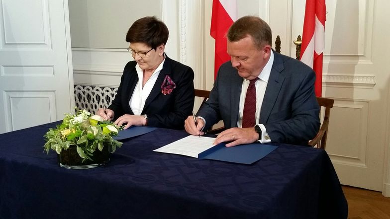 Beata Szydło i premier Danii