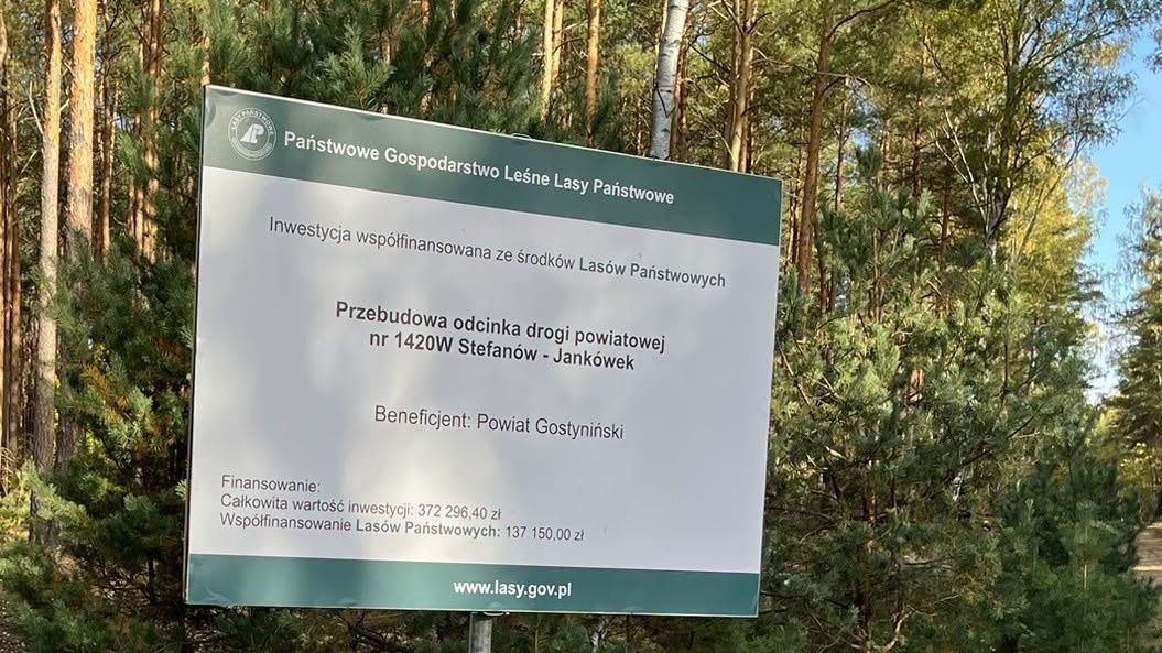 Przebudowa drogi Stefanów–Jankówek.