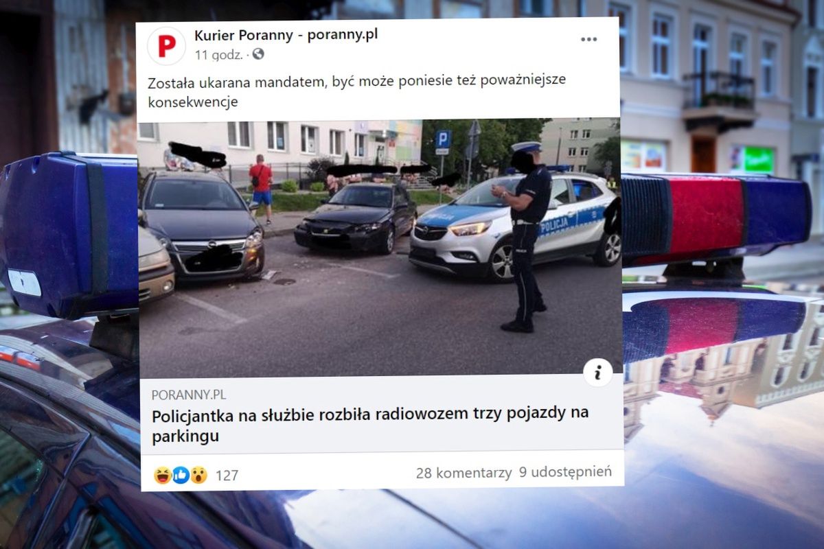 Ale urwała! Policjantka z Białegostoku dostała mandat za to, co wyprawiała na parkingu