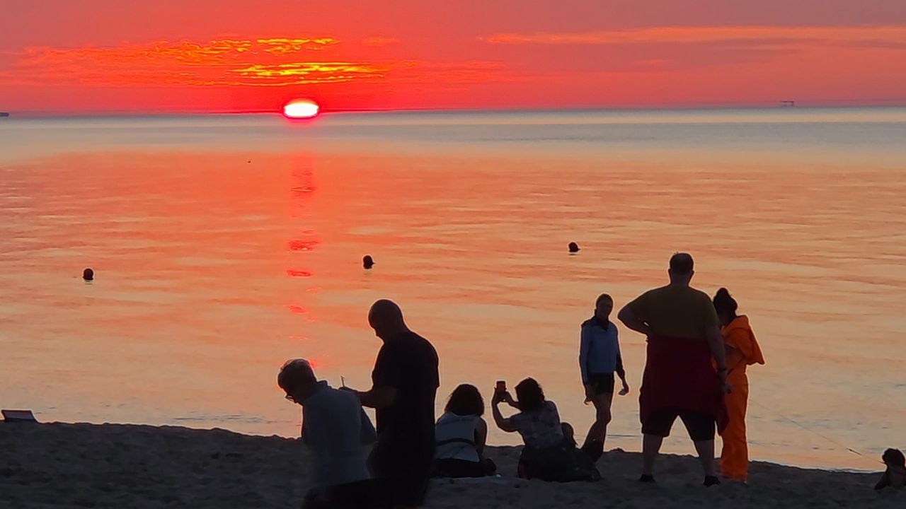 Niesamowite nagranie z Mierzei Wiślanej. Turyści jak zaczarowani