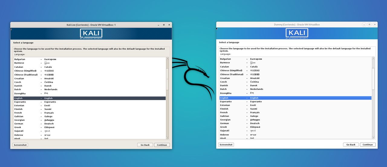 Odświeżony instalator Kali Linux – przed i po zmianach