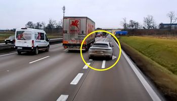 Porsche nagrane na A4. Skandal, co wyprawiał kierowca