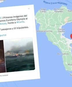 Pożar wycieczkowca niedaleko Korfu. Na promie blisko 300 osób