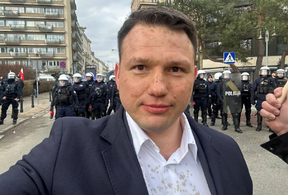 Dramat Sławomira Mentzena: "Policja potraktowała nas gazem"