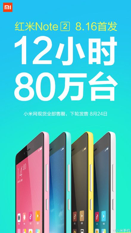 Xiaomi Redmi Note 2 nie sprzedaje się dobrze... Sprzedaje się fenomenalnie! 2