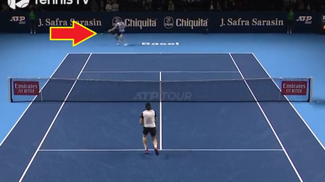 ATP Tour / Na zdjęciu: uderzenie Huberta Hurkacza